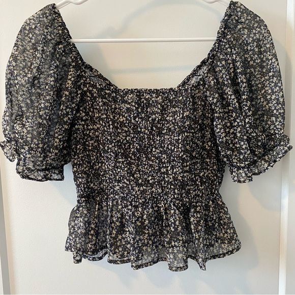 Lulus New Blossoms Smocked Puff Sleeve Blouse - Picture 8 of 8